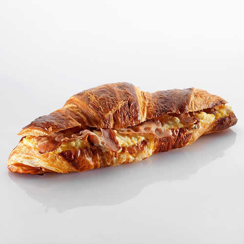 Lye Croissant with Egg and Bacon